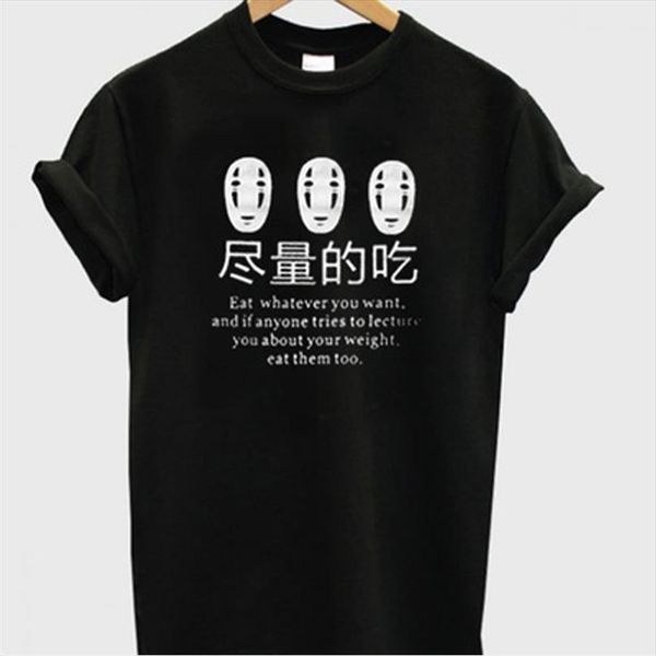 japanese anime eat whatever you want funny sayings tees t shirt women harajuku fashion cute casual black clothing, White
japanese anime eat whatever you want funny sayings tees t shirt women harajuku fashion cute casual black clothing, White