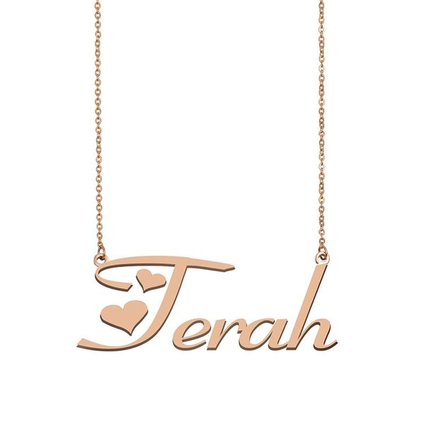 Terah Name Necklace Custom Nameplate Pendant for Women Girls Birthday Gift Kids Best Friends Jewelry 18k Gold Plated Stainless Steel, Silver
Terah Name Necklace Custom Nameplate Pendant for Women Girls Birthday Gift Kids Best Friends Jewelry 18k Gold Plated Stainless Steel, Silver