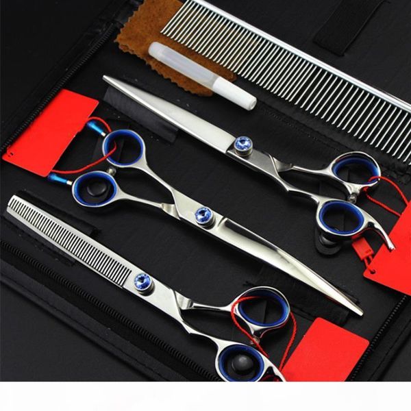 4 kit professional left hand 7 '' pet dog grooming cutting hair scissors shears thinning barber tools hairdressing scissors set 
4 kit professional left hand 7 '' pet dog grooming cutting hair scissors shears thinning barber tools hairdressing scissors set