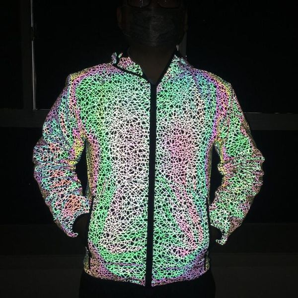 personality men coloful reflective jackets long sleeve hooded striped night light autumn winter coats hip hop outwear jacket, Black;brown
personality men coloful reflective jackets long sleeve hooded striped night light autumn winter coats hip hop outwear jacket, Black;brown