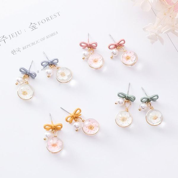 mengjiqiao 2020 new women accessories glass ball flower drop pendientes for women simulated pearl cute bowknot boucle d'oreille, Silver
mengjiqiao 2020 new women accessories glass ball flower drop pendientes for women simulated pearl cute bowknot boucle d'oreille, Silver