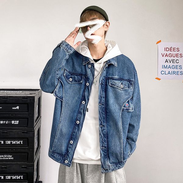 2021 new japan style spring autumn men's fashion denim jeans jacket casual streetwear clothes ouqu, Black;brown
2021 new japan style spring autumn men's fashion denim jeans jacket casual streetwear clothes ouqu, Black;brown