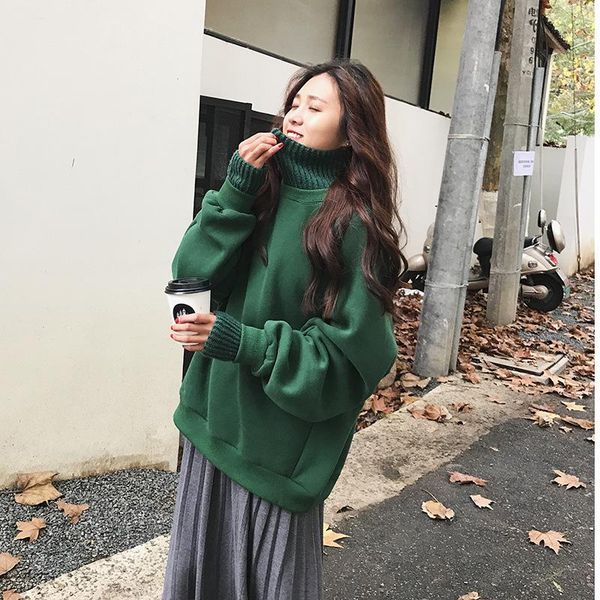 women's sweaters fake two turtleneck sweater women loose long sleeve pullover female fall fashion casual harajuku large size pink coat, White;black
women's sweaters fake two turtleneck sweater women loose long sleeve pullover female fall fashion casual harajuku large size pink coat, White;black