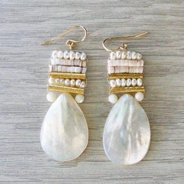 dongmu jewelry new shell drop earrings 2mm freshwater pearl ladies fashion jewelry bohemian style white earrings christmas gift, Silver
dongmu jewelry new shell drop earrings 2mm freshwater pearl ladies fashion jewelry bohemian style white earrings christmas gift, Silver