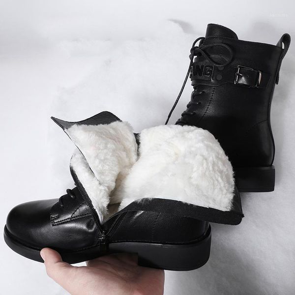 boots women's winter shoes genuine leather women casual snow wool1, Black
boots women's winter shoes genuine leather women casual snow wool1, Black