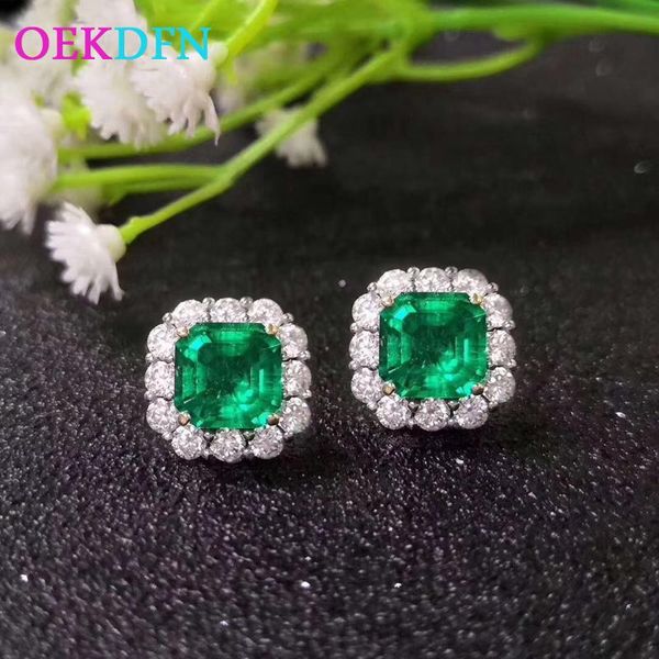 oekdfn 100% 925 sterling silver stud earrings emerald gemstone diamonds ear studs cocktail party earrings fine jewelry wholesale, Golden;silver
oekdfn 100% 925 sterling silver stud earrings emerald gemstone diamonds ear studs cocktail party earrings fine jewelry wholesale, Golden;silver