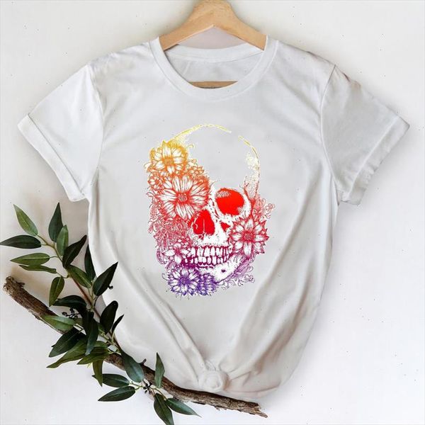 t shirts women 2021 girl skull flower cute 90s fashion clothes printing graphic tshirt lady print female tee t shirt, White
t shirts women 2021 girl skull flower cute 90s fashion clothes printing graphic tshirt lady print female tee t shirt, White