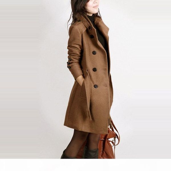 long sleeve winter wool coat women europe style plus size casaco feminino ladies autumn new slim long woolen coats z5405, Black
long sleeve winter wool coat women europe style plus size casaco feminino ladies autumn new slim long woolen coats z5405, Black