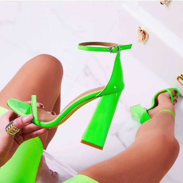 sandals 2021 summer women green yellow 10cm strappy square high heels designer patent leather stiletto party shoes, Black
sandals 2021 summer women green yellow 10cm strappy square high heels designer patent leather stiletto party shoes, Black