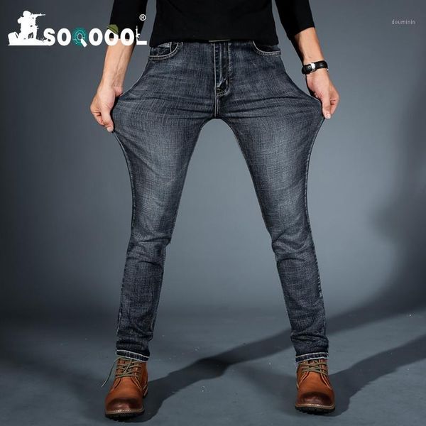 soqoool men midweigth stretch spandex denim slim fit jeans pants for business men's jean blue and black colors1
soqoool men midweigth stretch spandex denim slim fit jeans pants for business men's jean blue and black colors1