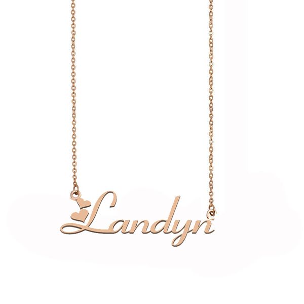 landyn name necklaces pendant custom personalized for women girls children friends mothers gifts 18k gold plated stainless steel, Silver
landyn name necklaces pendant custom personalized for women girls children friends mothers gifts 18k gold plated stainless steel, Silver