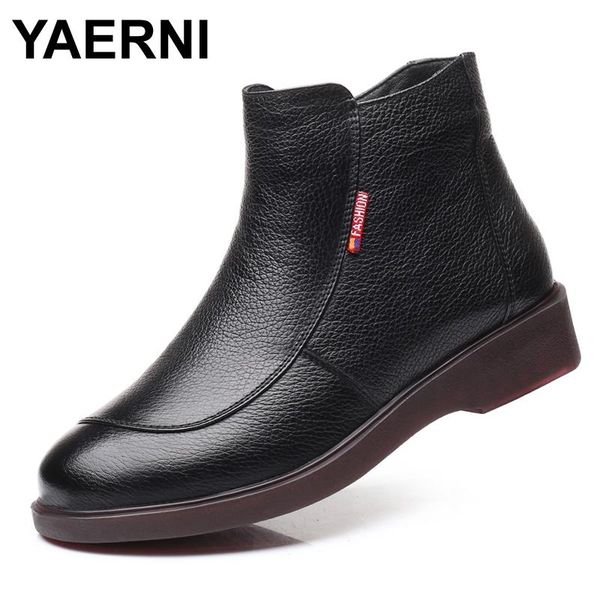boots yaerni women casual ankle 2021 fashion genuine leather waterproof wedge platform winter warm snow mother shoes, Black
boots yaerni women casual ankle 2021 fashion genuine leather waterproof wedge platform winter warm snow mother shoes, Black