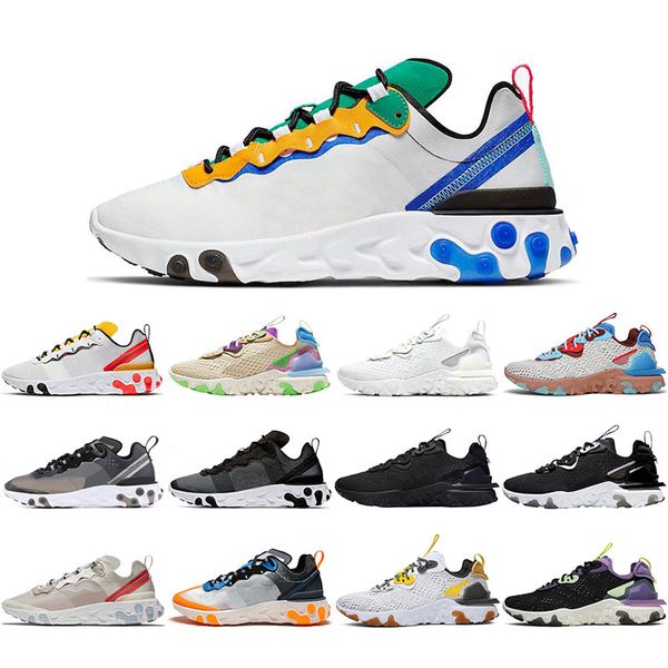 2021 new react element running shoes vast grey black iridescent pastel hues triple white breathable men trainers sport womens sneaker 36-45
2021 new react element running shoes vast grey black iridescent pastel hues triple white breathable men trainers sport womens sneaker 36-45