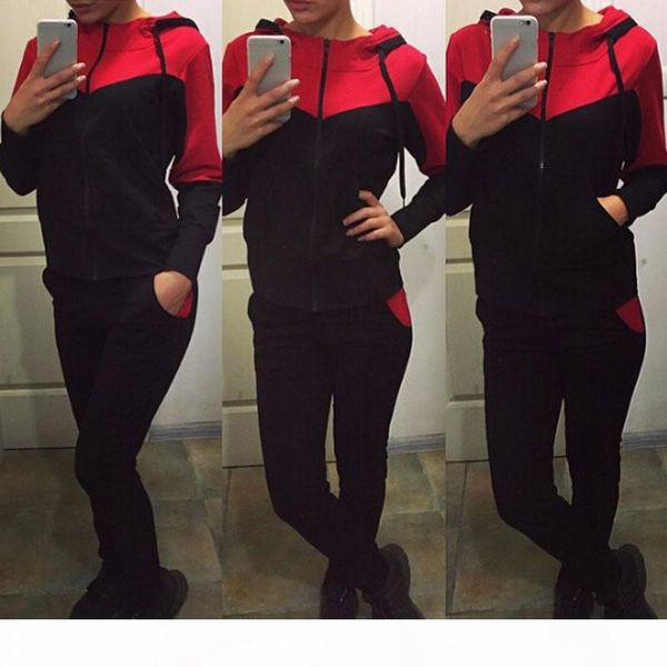 2018 fashion brand tracksuit women casual fleece hooded jacket patchwork sweat pant suit two piece clothing set outfit, Gray
2018 fashion brand tracksuit women casual fleece hooded jacket patchwork sweat pant suit two piece clothing set outfit, Gray