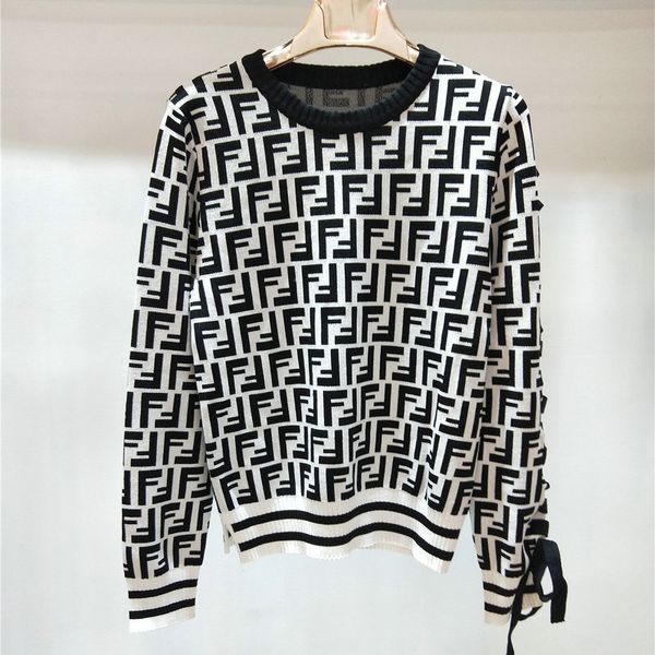 luxury couture designer clothes 2020 women's sweater fashion jacquard round neck brand designer sweater women autumn and winter, White;black
luxury couture designer clothes 2020 women's sweater fashion jacquard round neck brand designer sweater women autumn and winter, White;black