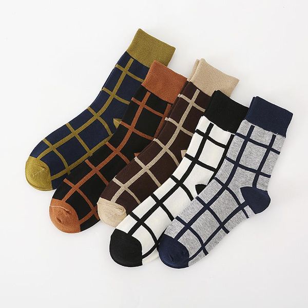 sock mens plaid men's socks soft print cotton autumn winter british style man trendy crew casual calcetines1, Black
sock mens plaid men's socks soft print cotton autumn winter british style man trendy crew casual calcetines1, Black