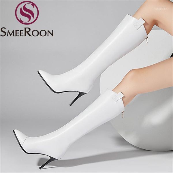 smeeroon 2020 genuine leather boots stiletto heels pointed toe ladies shoes winter black white color knee high boots black white1
smeeroon 2020 genuine leather boots stiletto heels pointed toe ladies shoes winter black white color knee high boots black white1