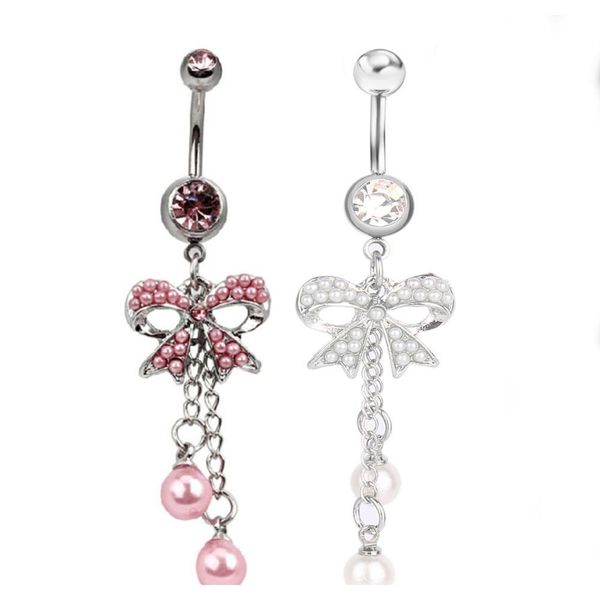 d0564 ( 2 colors ) the bowknot with pearl style belly button navel rings piercing body jewelry mix colors o0ecc, Silver
d0564 ( 2 colors ) the bowknot with pearl style belly button navel rings piercing body jewelry mix colors o0ecc, Silver
