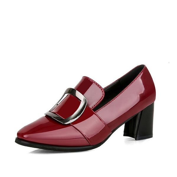 2021 new women's pu leather buckle pumps autumn woman crystal slip on square high heels fashion shoes plus size 1 6mnv, Black
2021 new women's pu leather buckle pumps autumn woman crystal slip on square high heels fashion shoes plus size 1 6mnv, Black