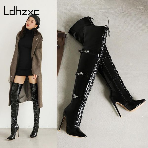 boots ldhzxc mirror leather thigh high women heels over the knee for pointed toe fetish party long shoes1, Black
boots ldhzxc mirror leather thigh high women heels over the knee for pointed toe fetish party long shoes1, Black
