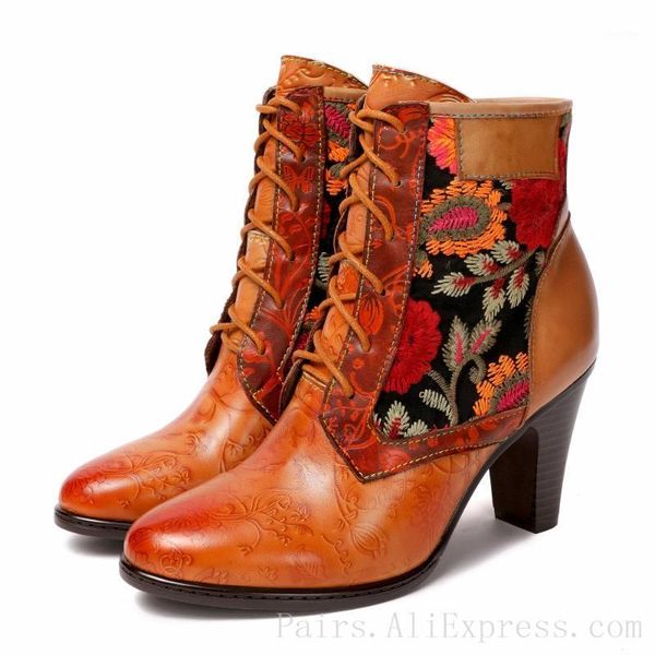 boots size 36-42 retro woman real leather ankle luxury design high heel shoes ladies festival footwear1, Black
boots size 36-42 retro woman real leather ankle luxury design high heel shoes ladies festival footwear1, Black