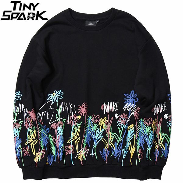men hip hop sweatshirt pullover graffiti colorful daisy flower streetwear hoodie cotton autumn kg-478, Black
men hip hop sweatshirt pullover graffiti colorful daisy flower streetwear hoodie cotton autumn kg-478, Black