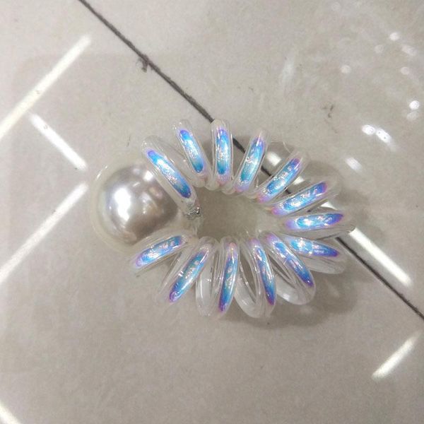 mitationig pearl ab white colorful shining spiral cord elastic band bling telephone wire hair ties sqclzx new_dhbest, Silver
mitationig pearl ab white colorful shining spiral cord elastic band bling telephone wire hair ties sqclzx new_dhbest, Silver