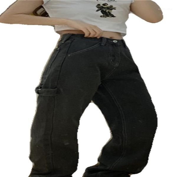 2020 new fashion women's jeans carbon black vintage lazy cool girlish feeling bright line design sense high waist straight trous1, Blue
2020 new fashion women's jeans carbon black vintage lazy cool girlish feeling bright line design sense high waist straight trous1, Blue