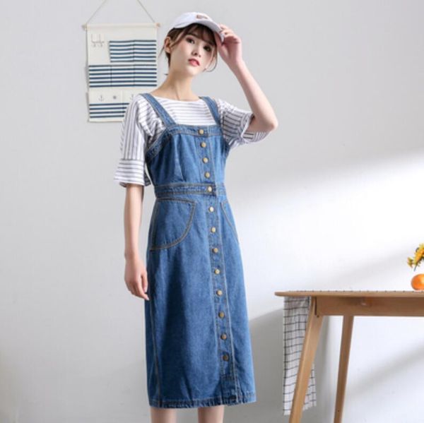 2021 summer woman plus size denim dress korean sleeveless belt single-breasted thin button fitting jeans p728 nppm, Black;gray
2021 summer woman plus size denim dress korean sleeveless belt single-breasted thin button fitting jeans p728 nppm, Black;gray