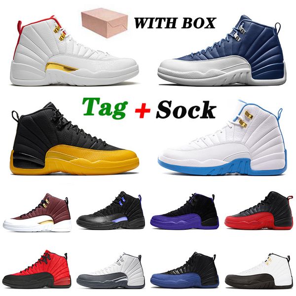 2021 with box basketball shoes 12 12s fiba indigo university gold mens women game ball jumpman flu game trainers sneakers, White;red
2021 with box basketball shoes 12 12s fiba indigo university gold mens women game ball jumpman flu game trainers sneakers, White;red