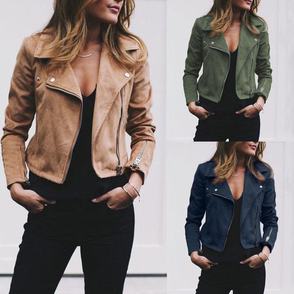 autumn new short flannel soft leather jacket women fashion slim zipper motorcycle pu jacket ladies basic street outwear coat c1106, Black;brown
autumn new short flannel soft leather jacket women fashion slim zipper motorcycle pu jacket ladies basic street outwear coat c1106, Black;brown