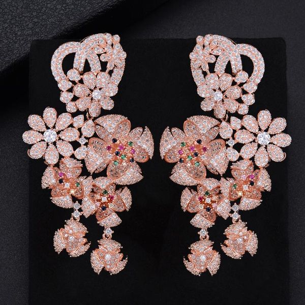 missvikki 4 Colors Luxury Blooming Flowers Pendant Earrings for Bridal Women Wedding Engagement Jewelry Full Cubic Zirconia, Silver
missvikki 4 Colors Luxury Blooming Flowers Pendant Earrings for Bridal Women Wedding Engagement Jewelry Full Cubic Zirconia, Silver