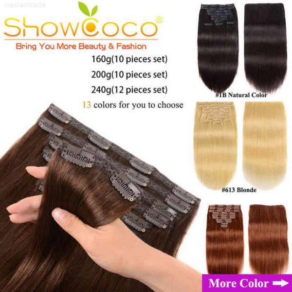 showcoco in extensions hu 200g 10pcs/set machine made remy silky straight 2020 natural clip-on hair, Black
showcoco in extensions hu 200g 10pcs/set machine made remy silky straight 2020 natural clip-on hair, Black