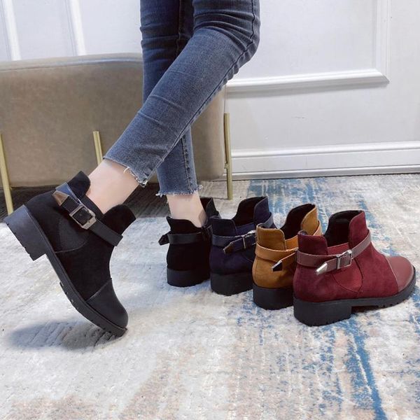 women ankle boots autumn boots buckle strap woman shoes fashion zipper ladies low heels motorcycle female 2020 plus size, Black
women ankle boots autumn boots buckle strap woman shoes fashion zipper ladies low heels motorcycle female 2020 plus size, Black