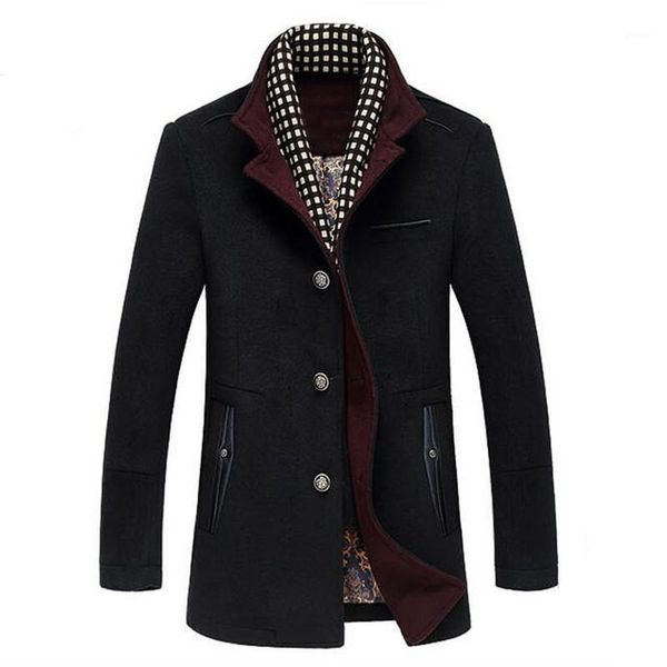 autumn and winter men's jacket business casual warm men wool coat slim windbreaker long section overcoat1, Black
autumn and winter men's jacket business casual warm men wool coat slim windbreaker long section overcoat1, Black