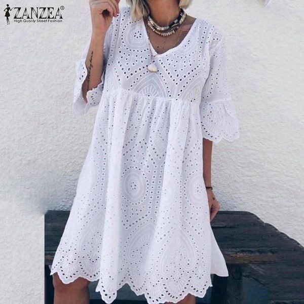 zanzea women's summer sundress 2021 bohemain lace dress fashion flare sleeve knee length vestidos female hollow cotton robe 5xl, Black;gray
zanzea women's summer sundress 2021 bohemain lace dress fashion flare sleeve knee length vestidos female hollow cotton robe 5xl, Black;gray