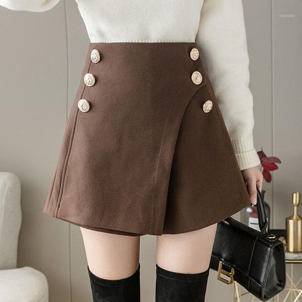 fitaylor new autumn winter women shorts double buttons slit skirt shorts ladies elegant vintage short pant fashion woolen skirt1, Black
fitaylor new autumn winter women shorts double buttons slit skirt shorts ladies elegant vintage short pant fashion woolen skirt1, Black
