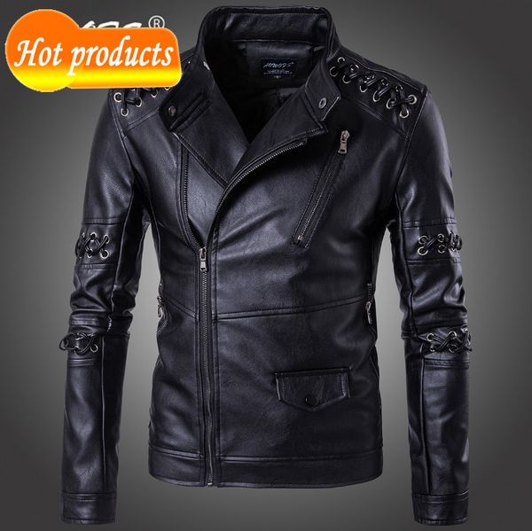 2021 masculine jackets men's europe and america the new design handsome leather drawn from jacket k1s2, Black
2021 masculine jackets men's europe and america the new design handsome leather drawn from jacket k1s2, Black