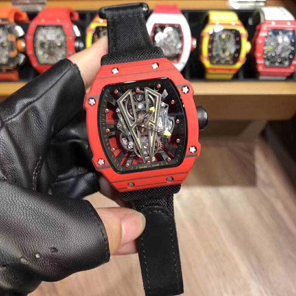2019 designer watch lcd12 brand watch movement watch luxury men's watch, rm27-03 series, ntpt carbon fiber case, 48 * 42mm case, Slivery;brown
2019 designer watch lcd12 brand watch movement watch luxury men's watch, rm27-03 series, ntpt carbon fiber case, 48 * 42mm case, Slivery;brown