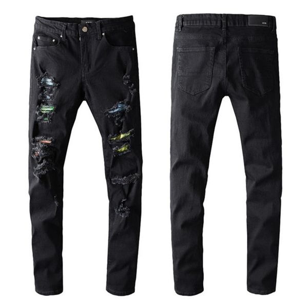 2021 tiktop High quality Mens jeans Distrsed Motorcycle biker jean Rock ny Slim Ripped hole stripe Fashionable snake embroidery Denim #648, Blue
2021 tiktop High quality Mens jeans Distrsed Motorcycle biker jean Rock ny Slim Ripped hole stripe Fashionable snake embroidery Denim #648, Blue