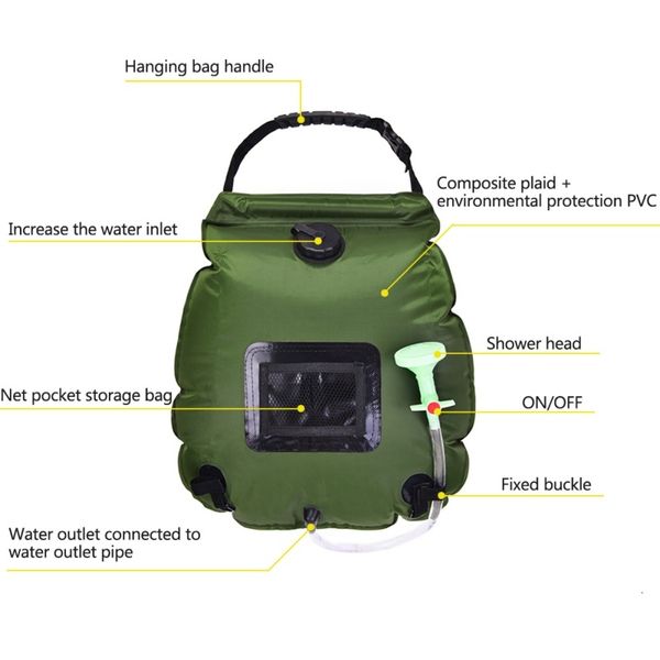 20l large capacity summer water bags for outdoor solar hiking camping shower bag heating camping shower hydration bag
20l large capacity summer water bags for outdoor solar hiking camping shower bag heating camping shower hydration bag