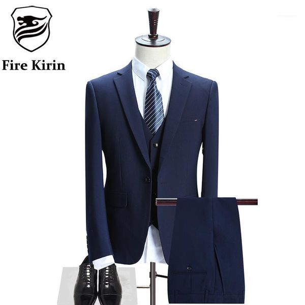 fire kirin 3 piece slim fit groom wedding suit 2021 korean fashion wedding suits for men brand black blue mens formal wear q3481, White;black
fire kirin 3 piece slim fit groom wedding suit 2021 korean fashion wedding suits for men brand black blue mens formal wear q3481, White;black