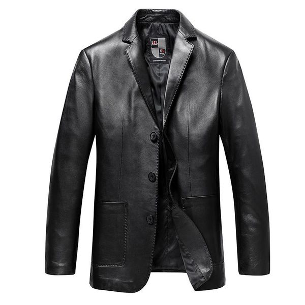 new fashion genuine leather men clothing suit spring autumn sheep jacket casual single breasted plus size l-8xl 9xl, Black
new fashion genuine leather men clothing suit spring autumn sheep jacket casual single breasted plus size l-8xl 9xl, Black