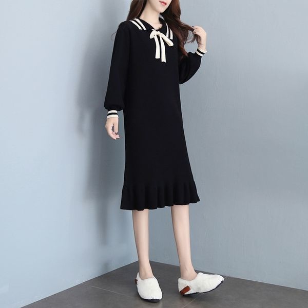 autumn and winter 2020 women's new loose and thin bottomed skirtreduced age covered belly knitted dress dresswinter women's dress, White;black
autumn and winter 2020 women's new loose and thin bottomed skirtreduced age covered belly knitted dress dresswinter women's dress, White;black