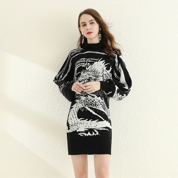 dragon totem thickened high-end bat sleeve sweater women's 2020 fall/winter new knitwear sweater knitted sweaterwomen's knitwear l, White;black
dragon totem thickened high-end bat sleeve sweater women's 2020 fall/winter new knitwear sweater knitted sweaterwomen's knitwear l, White;black