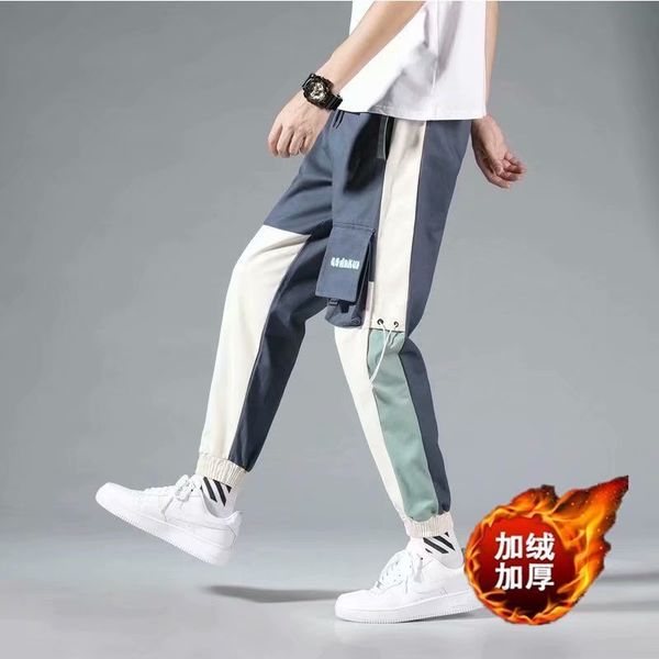 chao brand autumn and winter thickened multi bag leggings korean slim plush overalls men's loose casual pants, Black
chao brand autumn and winter thickened multi bag leggings korean slim plush overalls men's loose casual pants, Black