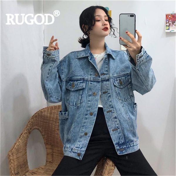 rugod women vintage blue jeans jackets turn down collar wide-waisted loose solid denim jacket new fashion female casual femme1, Black;brown
rugod women vintage blue jeans jackets turn down collar wide-waisted loose solid denim jacket new fashion female casual femme1, Black;brown