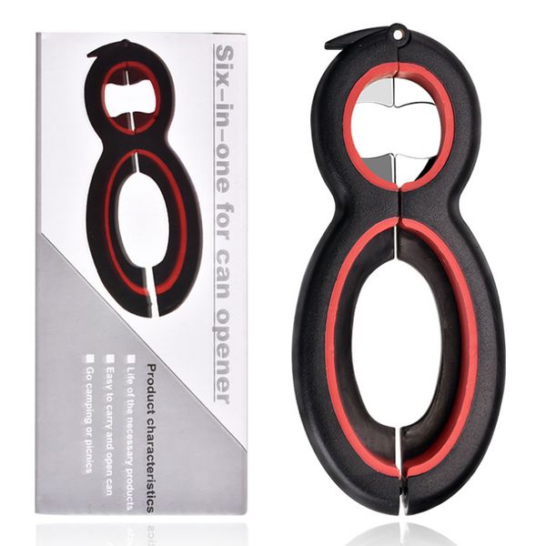 6 in 1 can opener manual non-slip bottle opener jam bottle opener kitchen gadget plastic and stainless steel material
6 in 1 can opener manual non-slip bottle opener jam bottle opener kitchen gadget plastic and stainless steel material