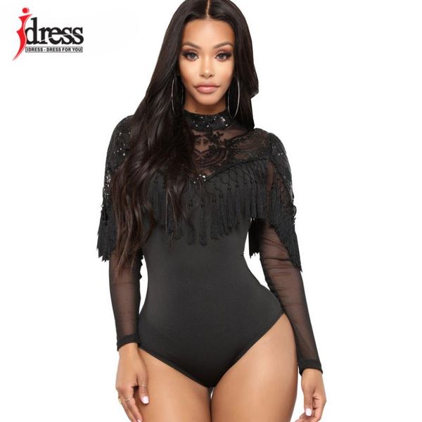 idress new black/ blue/ red sequined bodysuit elegant fashion high neck bodysuits long sleeve tassel skinny party jumpsuits, Black;white
idress new black/ blue/ red sequined bodysuit elegant fashion high neck bodysuits long sleeve tassel skinny party jumpsuits, Black;white