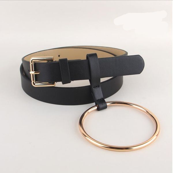 design women waist belt lovely women's big ring decorated belts female fashion gold pin buckle solid pu leather strap, Black;brown
design women waist belt lovely women's big ring decorated belts female fashion gold pin buckle solid pu leather strap, Black;brown